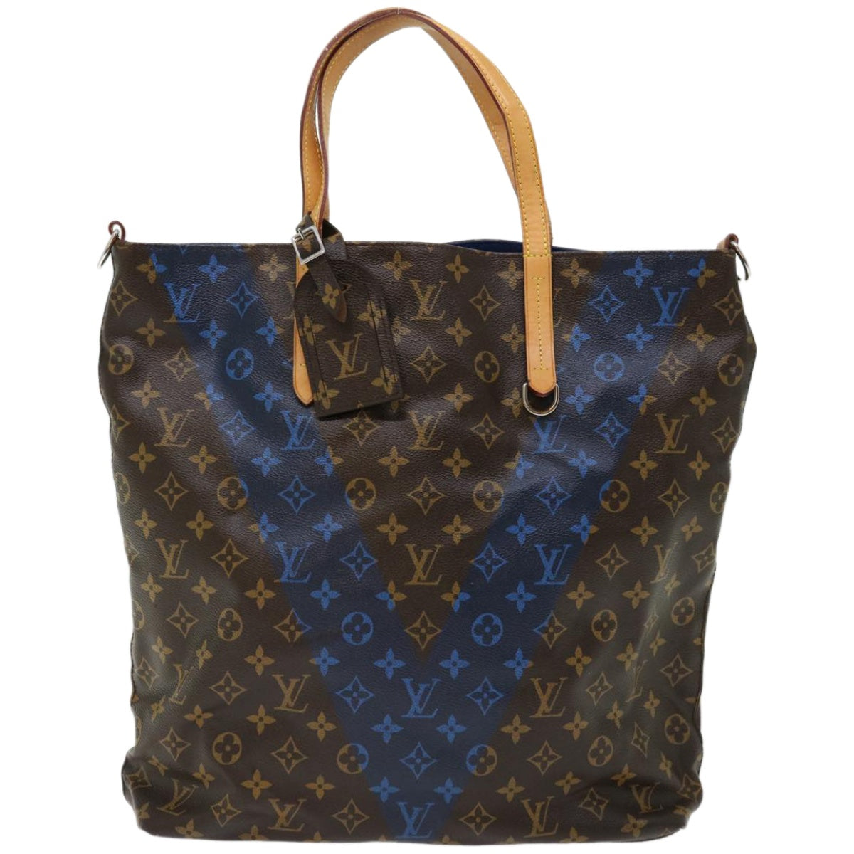 LOUIS VUITTON Monogram VLline Cabas NS Tote Bag 2way M50147 LV Auth 66903