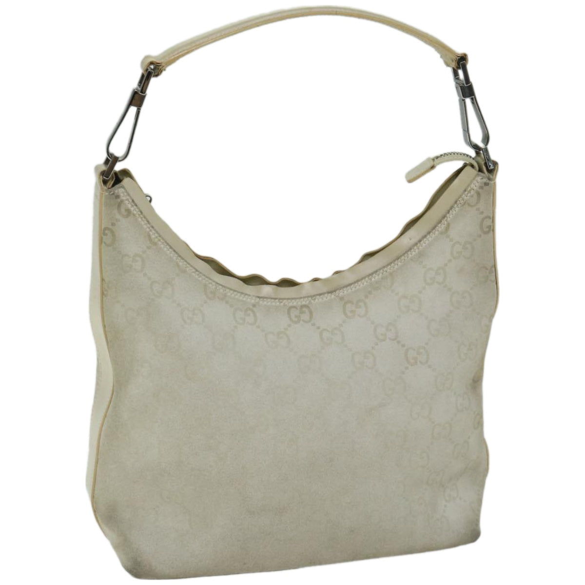 GUCCI GG Canvas Shoulder Bag Ivory 000 0602 Auth 66926