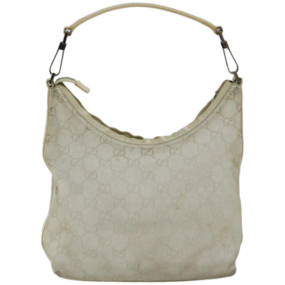 GUCCI GG Canvas Shoulder Bag Ivory 000 0602 Auth 66926