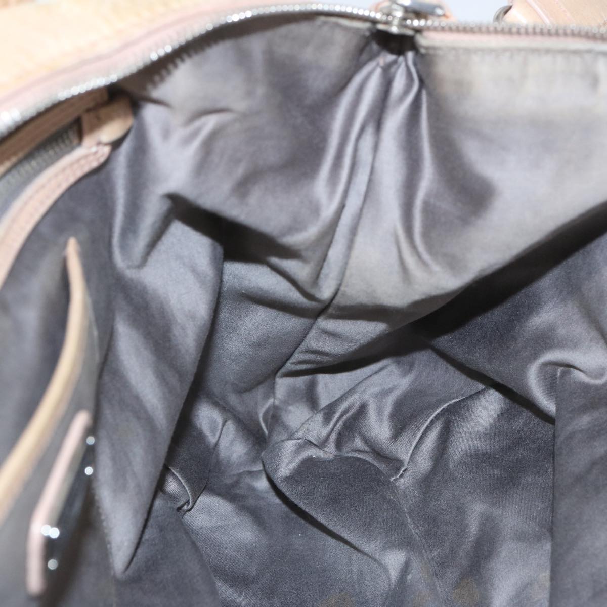 Miu Miu Tote Bag Leather 2way Beige Auth 66943