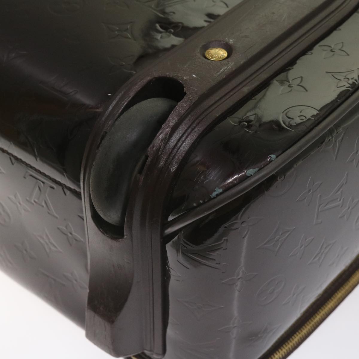 LOUIS VUITTON Monogram Vernis Pegas 45 Suitcase Amarante M91277 LV Auth 66966