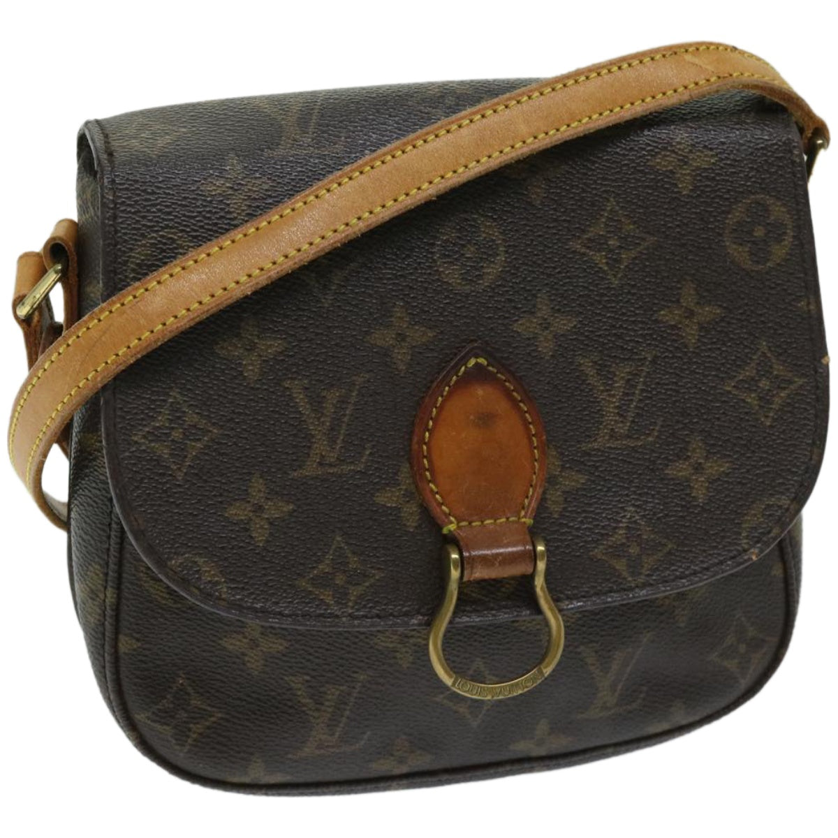 LOUIS VUITTON Monogram Saint Cloud MM Shoulder Bag M51243 LV Auth 67001