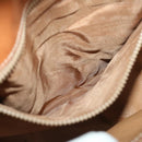 CELINE Macadam Canvas Umhängetasche PVC Leder Braun Auth 67004-23