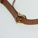 CELINE Macadam Canvas Umhängetasche PVC Leder Braun Auth 67004-14