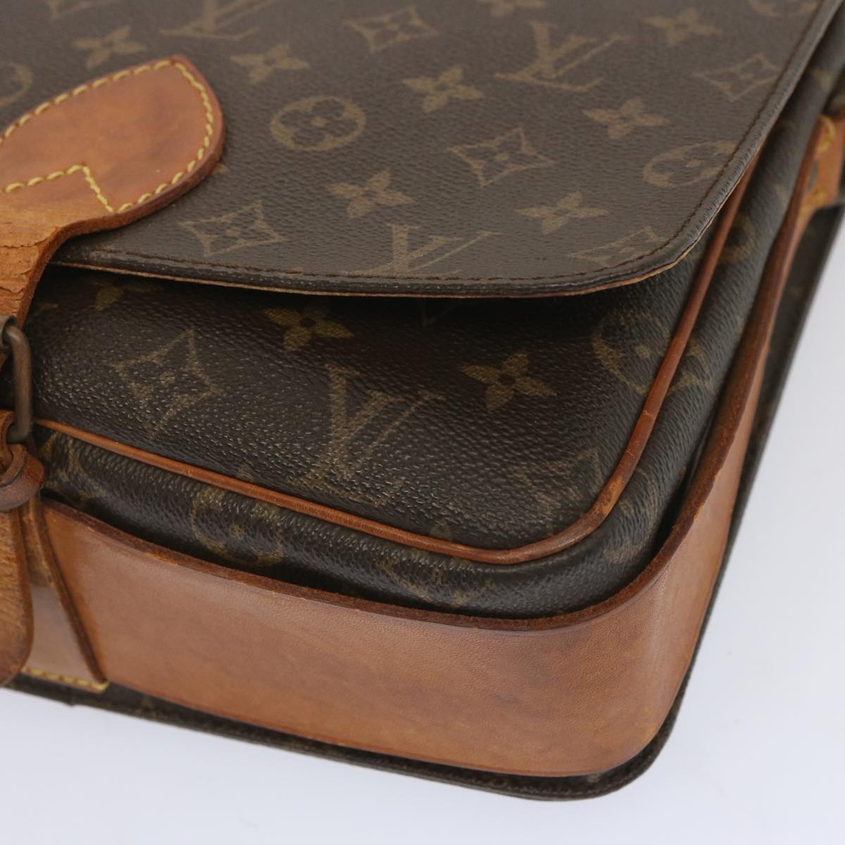 LOUIS VUITTON Monogram Cartouchiere GM Shoulder Bag M51252 LV Auth 67005