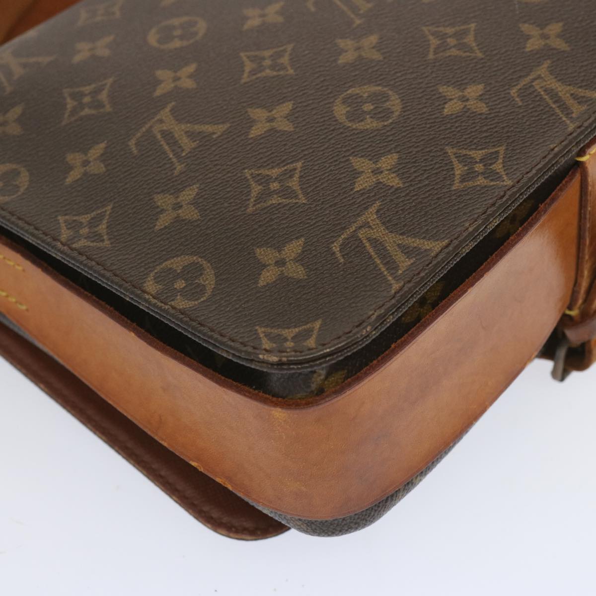 LOUIS VUITTON Monogram Cartouchiere GM Shoulder Bag M51252 LV Auth 67005