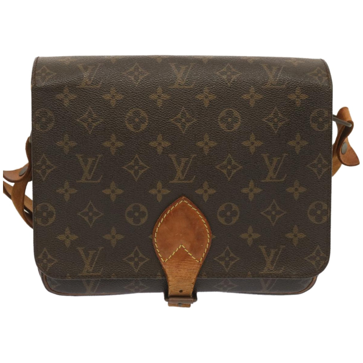 LOUIS VUITTON Monogram Cartouchiere GM Shoulder Bag M51252 LV Auth 67005