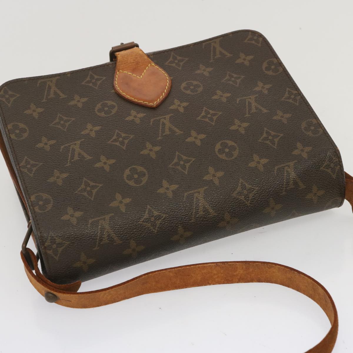 LOUIS VUITTON Monogram Cartouchiere GM Shoulder Bag M51252 LV Auth 67005