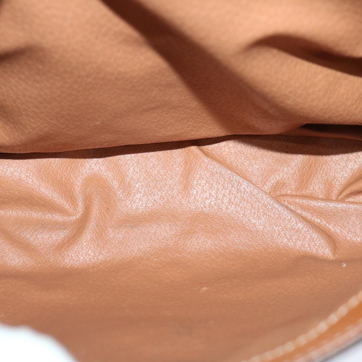 CELINE Macadam Canvas Hand Bag PVC Brown Auth 67015