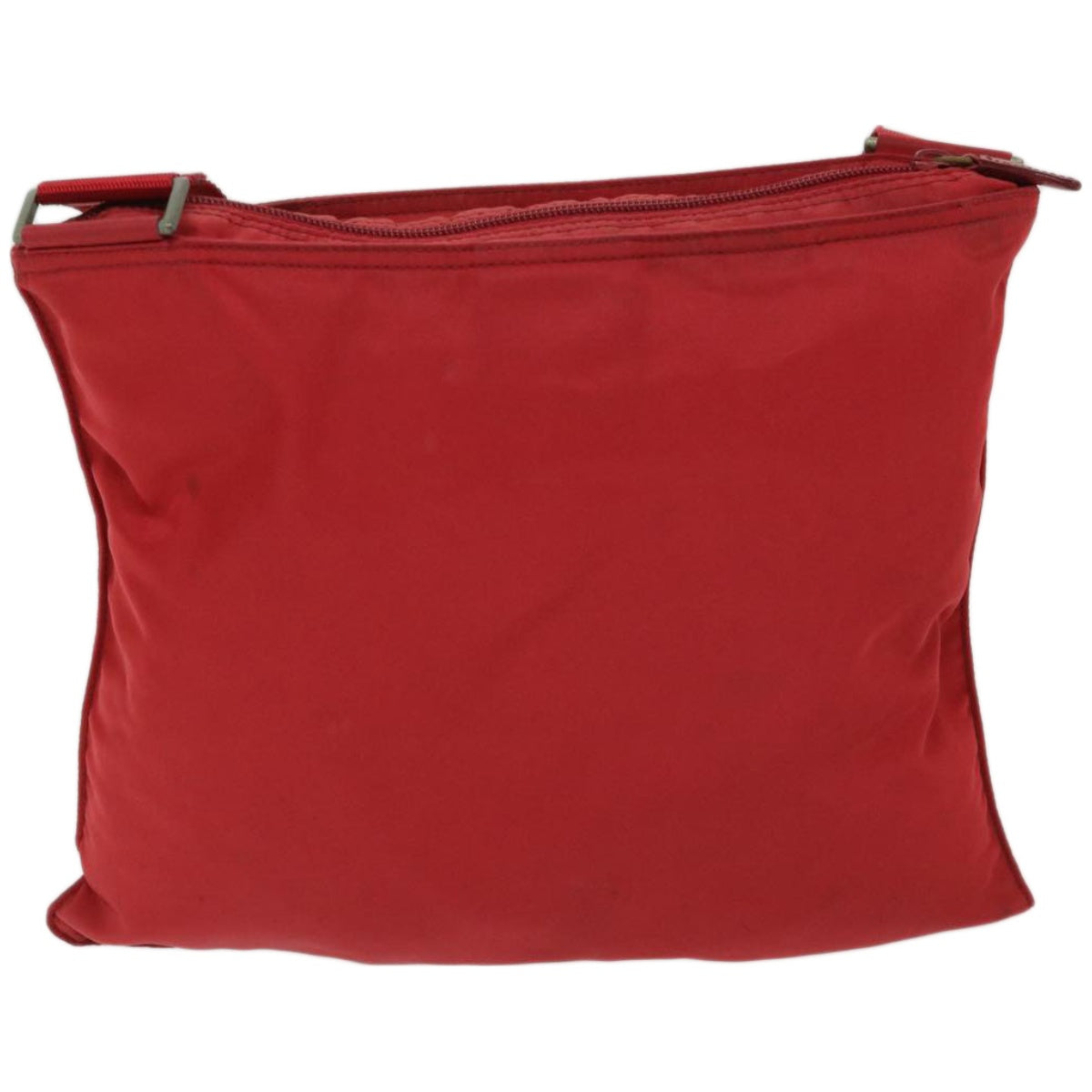 PRADA Shoulder Bag Nylon Red Auth 67048 - 0