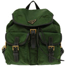 PRADA Backpack Nylon Khaki Auth 67049-13