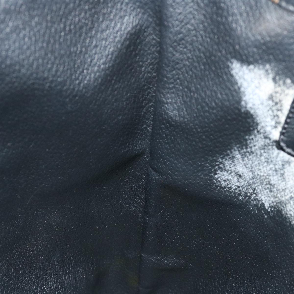 CELINE Macadam Canvas Tote Bag PVC Leather Black Auth 67059
