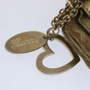 GUCCI GG Canvas Sherry Line Schoudertas Zwart Beige Bruin 144388 Auth 67062-10