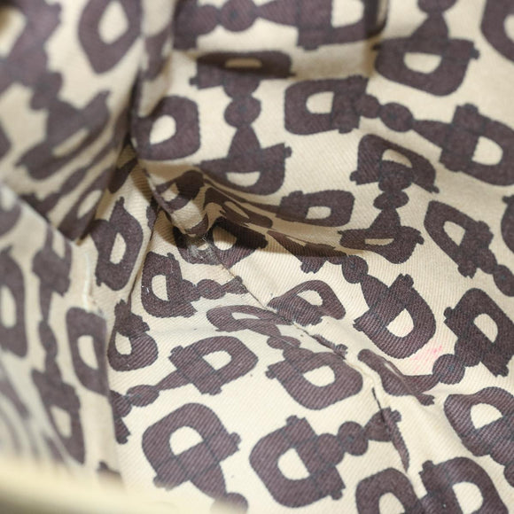 GUCCI GG Canvas Sherry Line Schoudertas Zwart Beige Bruin 144388 Auth 67062