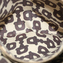 GUCCI GG Canvas Sherry Line Shoulder Bag Black Beige Brown 144388 Auth 67062-20