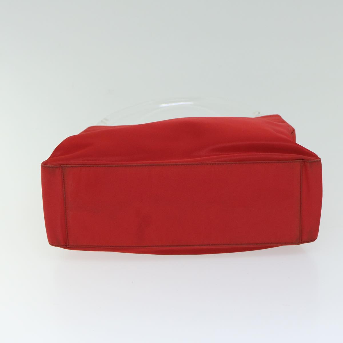 PRADA Hand Bag Nylon Red Auth 67067