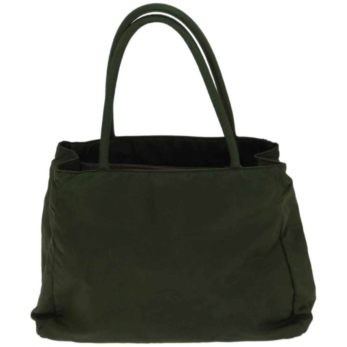 PRADA Hand Bag Nylon Green Auth 67069 - 0