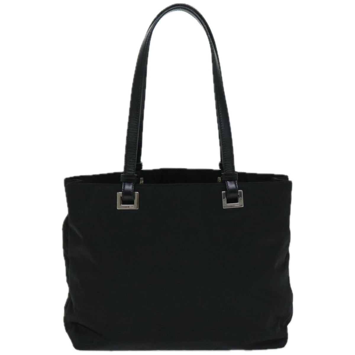 PRADA Hand Bag Nylon Black Auth 67075