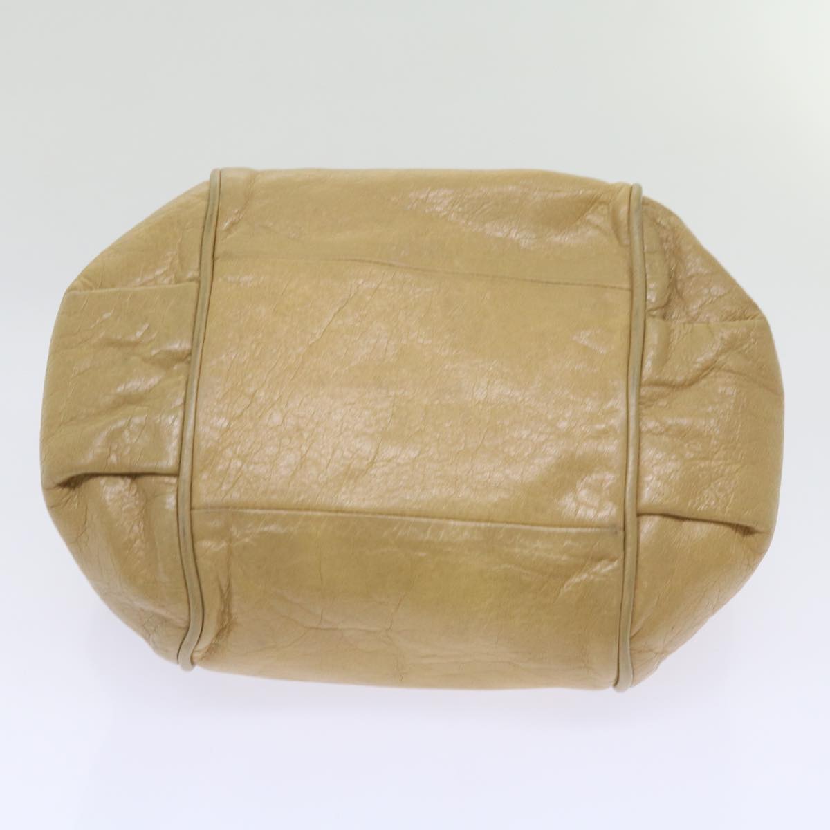 Chloe Etel Shoulder Bag Leather 2way Beige Auth 67077