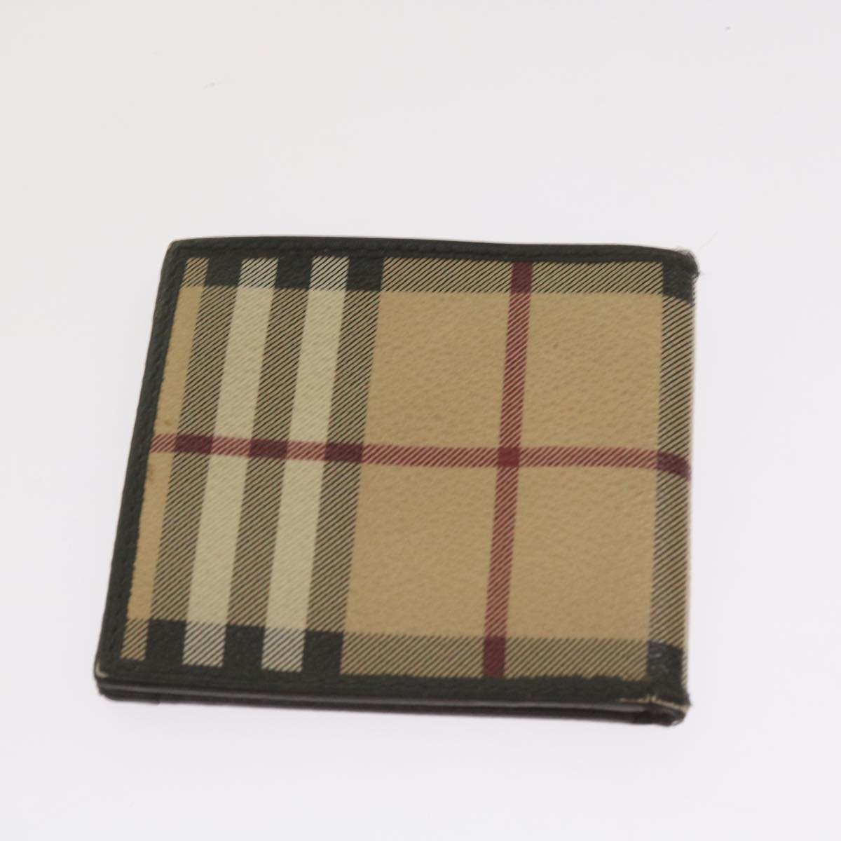 BURBERRY Nova Check Pouch Canvas 3Set Beige Auth 67078