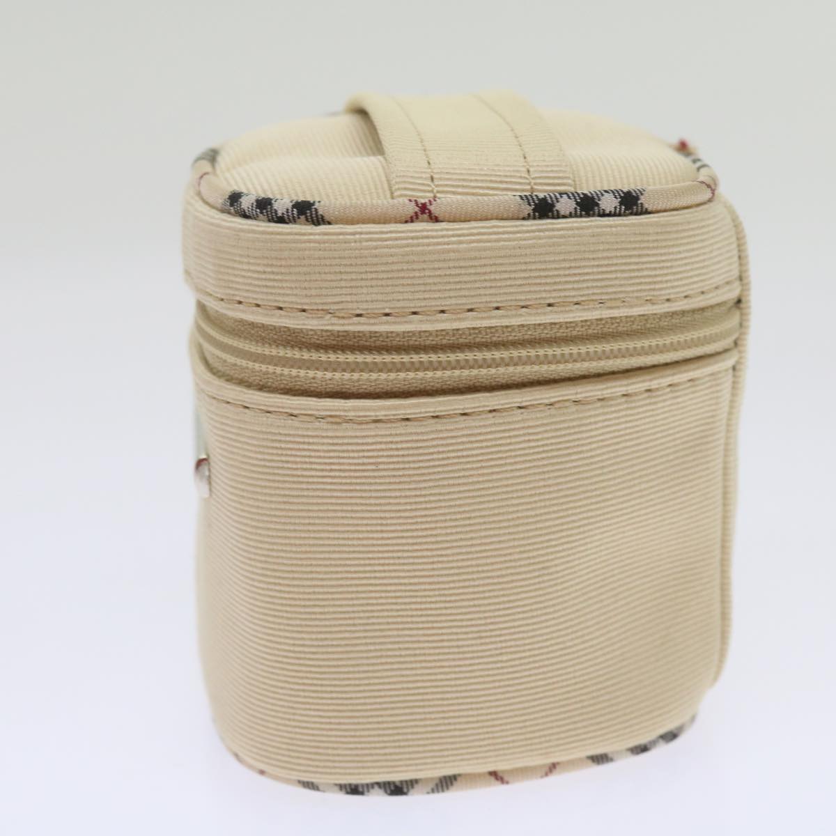 BURBERRY Nova Check Pouch Canvas 3Set Beige Auth 67078