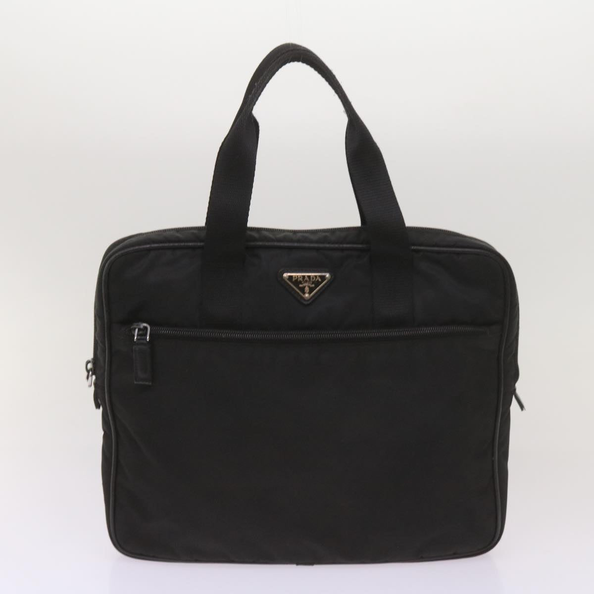 PRADA Shoulder Bag Nylon 2Set Black Khaki Auth 67079