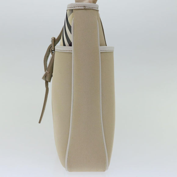BURBERRY Nova Check Umhängetasche Canvas Beige Auth 67083