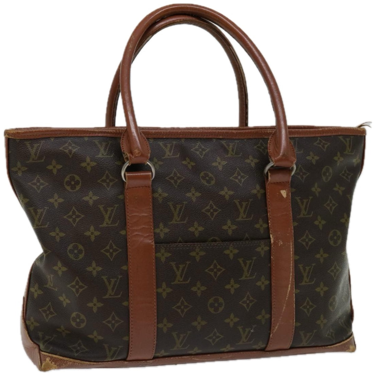 LOUIS VUITTON Monogram Sac Weekend PM Tote Bag M42425 LV Auth 67099