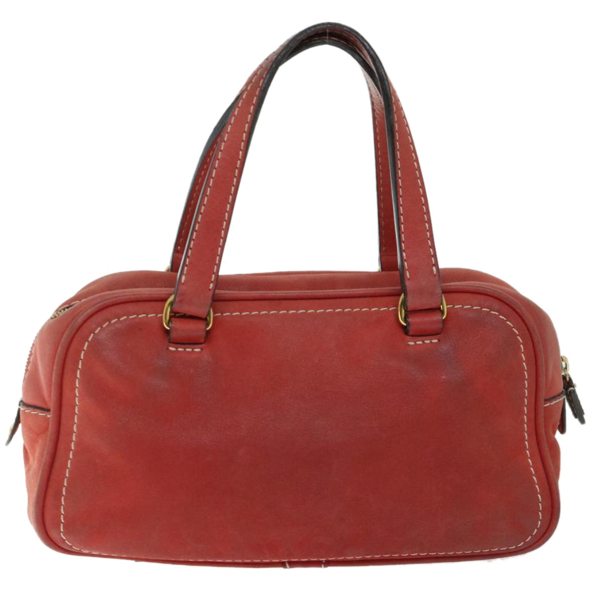LOEWE Hand Bag Fringe Leather Pink Auth 67101 - 0