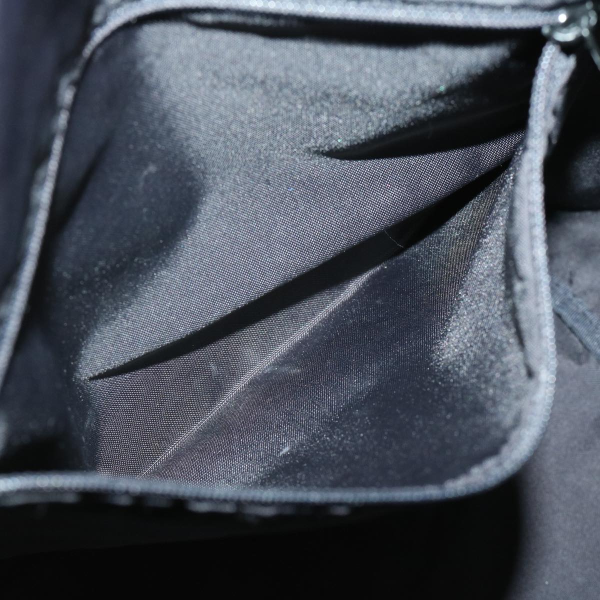 Burberrys Nova Check Blue Label Tote Bag Nylon Black Auth 67117