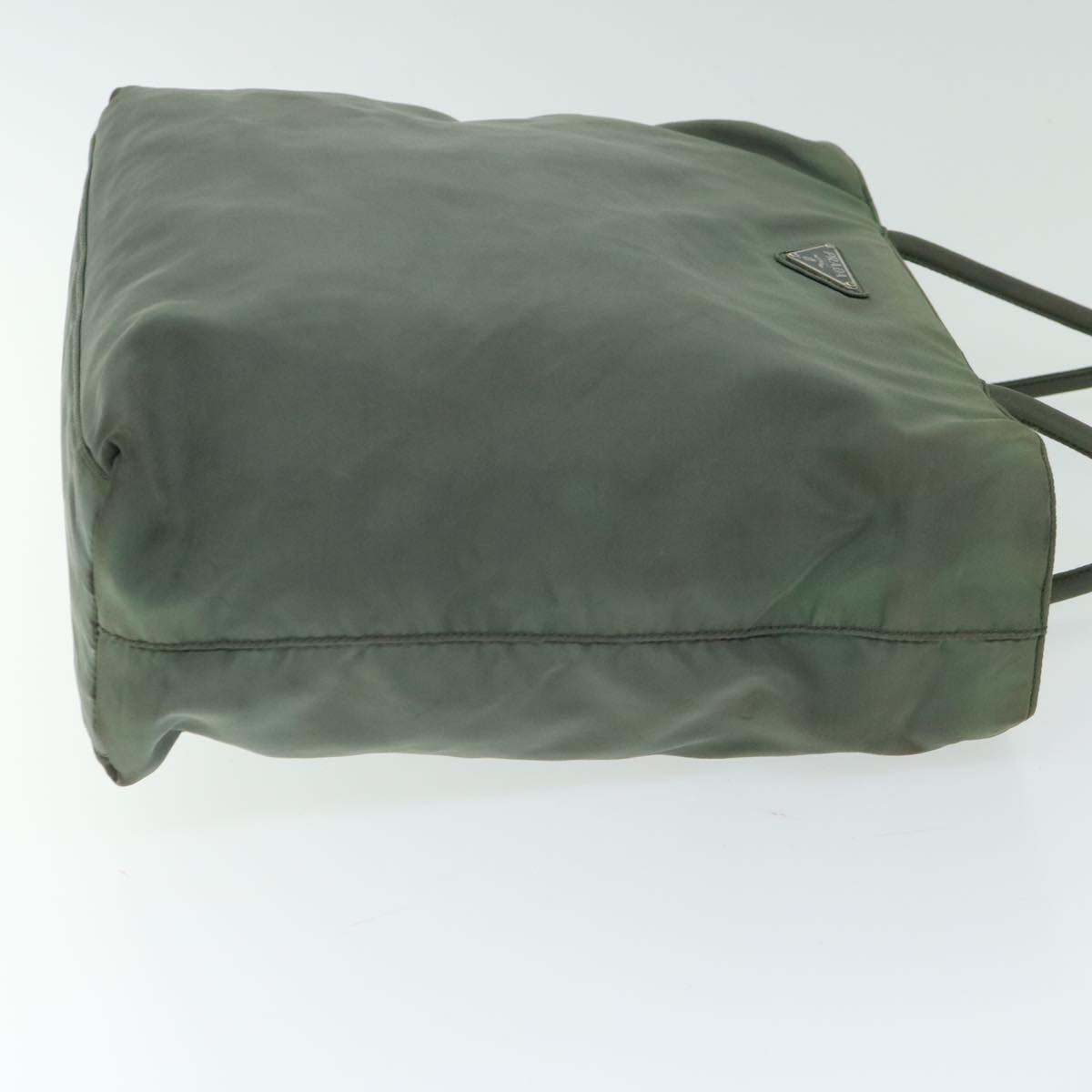 PRADA Hand Bag Nylon Khaki Auth 67118
