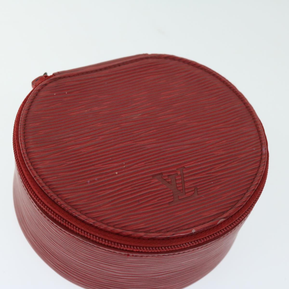 LOUIS VUITTON Epi Ecrin Bijoux 12 Jewelry Box Red M48207 LV Auth 67123