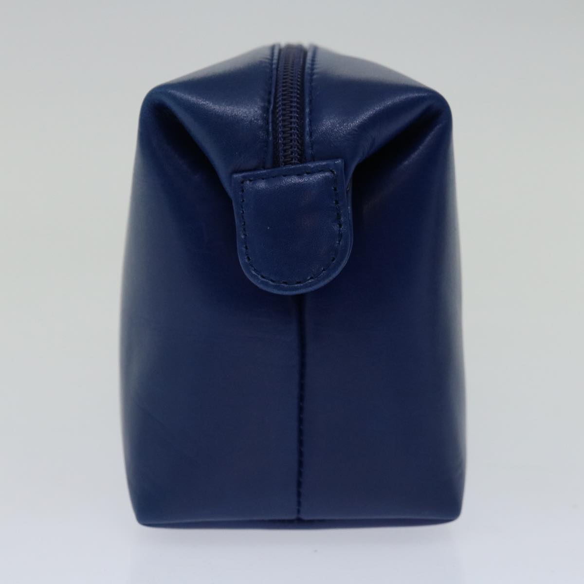 LOEWE Pouch Leather Blue Auth 67125