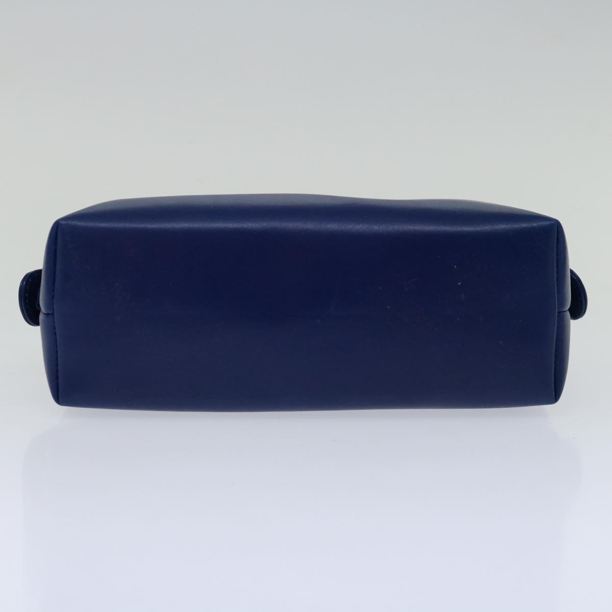 LOEWE Pouch Leather Blue Auth 67125