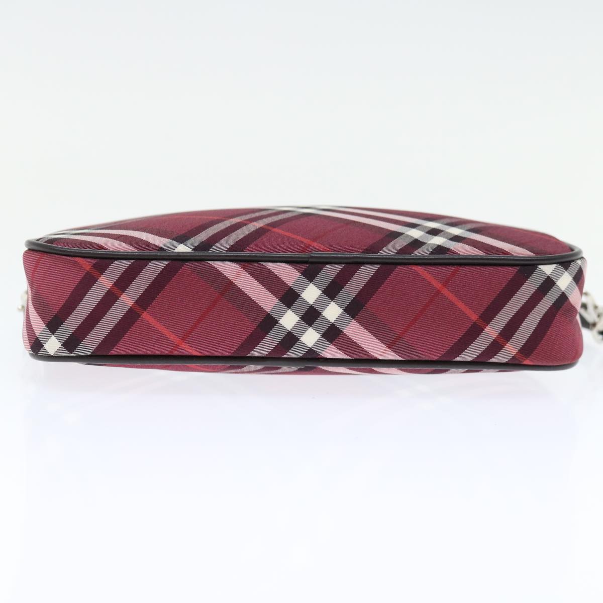 BURBERRY Nova Check Accessory Pouch Canvas Red Auth 67126