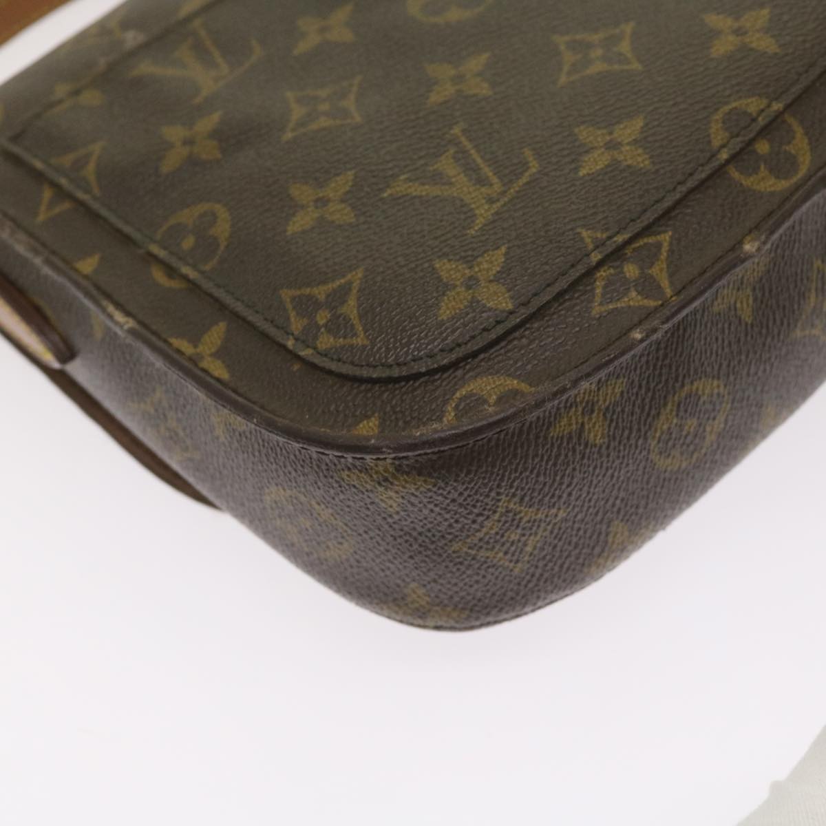 LOUIS VUITTON Monogram Saint Cloud MM Shoulder Bag M51243 LV Auth 67130