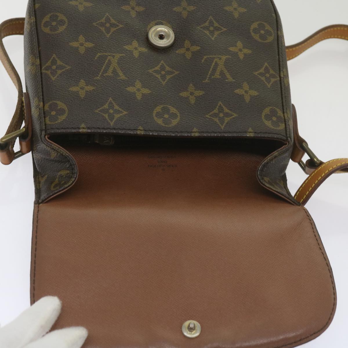 LOUIS VUITTON Monogram Saint Cloud MM Shoulder Bag M51243 LV Auth 67130