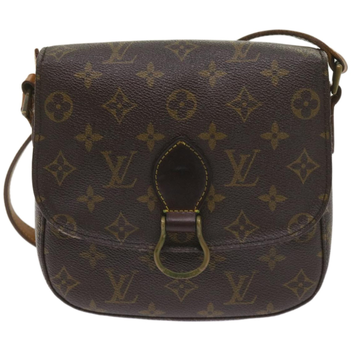 LOUIS VUITTON Monogram Saint Cloud MM Shoulder Bag M51243 LV Auth 67130