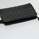 CHANEL Bicolole Pouch Leather Black CC Auth 67139-6