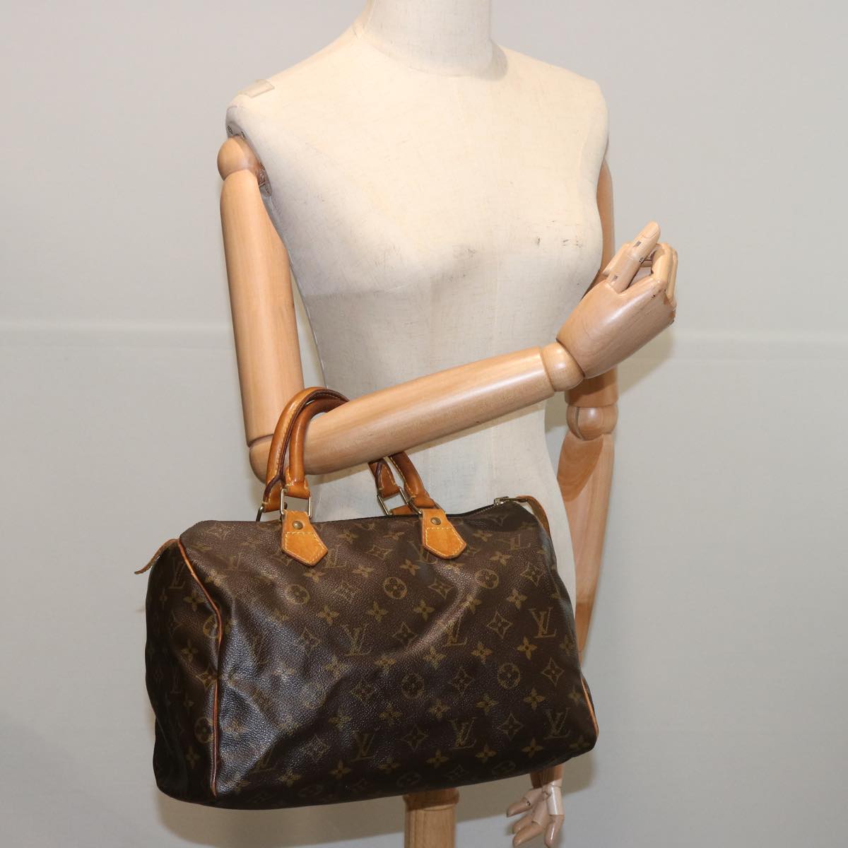 LOUIS VUITTON Monogram Speedy 30 Hand Bag M41526 LV Auth 67146