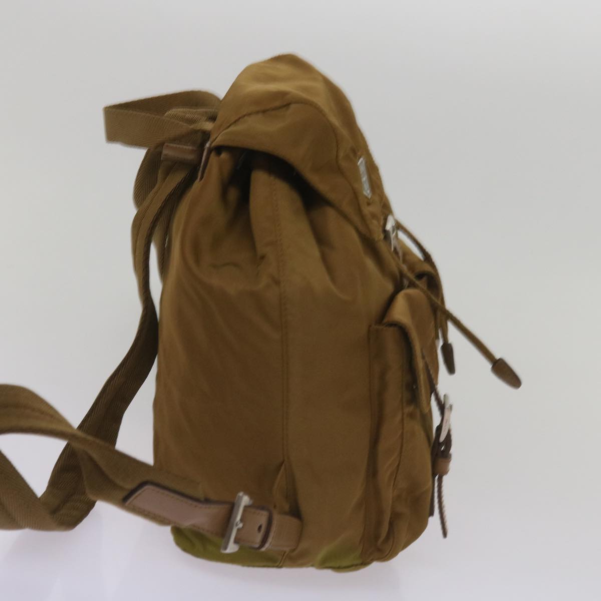 PRADA Backpack Nylon Brown Auth 67151