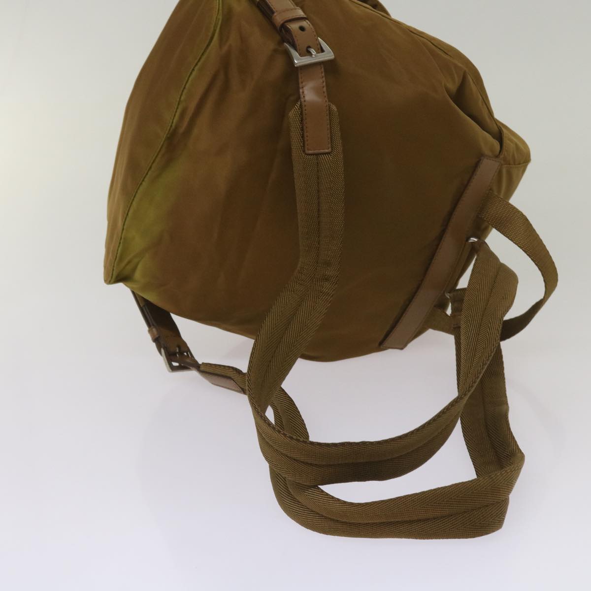 PRADA Backpack Nylon Brown Auth 67151