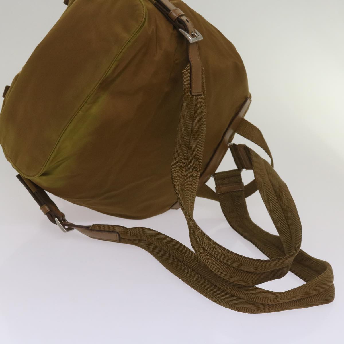 PRADA Backpack Nylon Brown Auth 67151