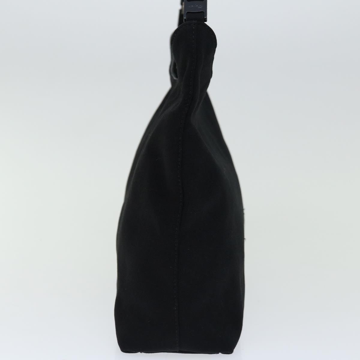 Salvatore Ferragamo Chain Shoulder Bag Nylon Black Auth 67155