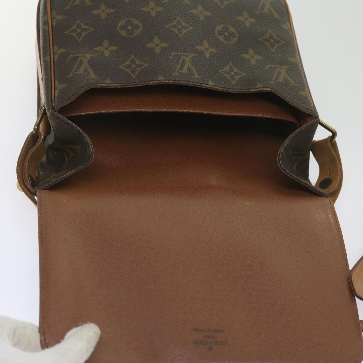 LOUIS VUITTON Monogram Cartouchiere MM Shoulder Bag M51253 LV Auth 67178