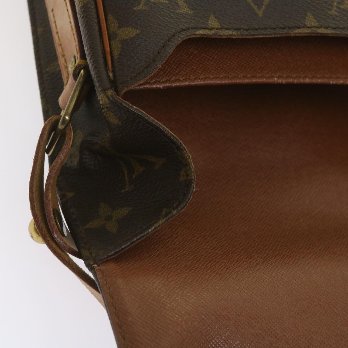 LOUIS VUITTON Monogram Cartouchiere MM Shoulder Bag M51253 LV Auth 67178