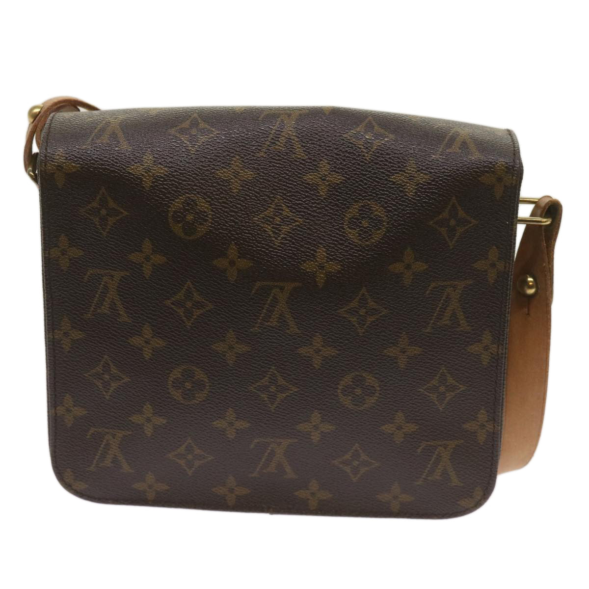 LOUIS VUITTON Monogram Cartouchiere MM Shoulder Bag M51253 LV Auth 67178