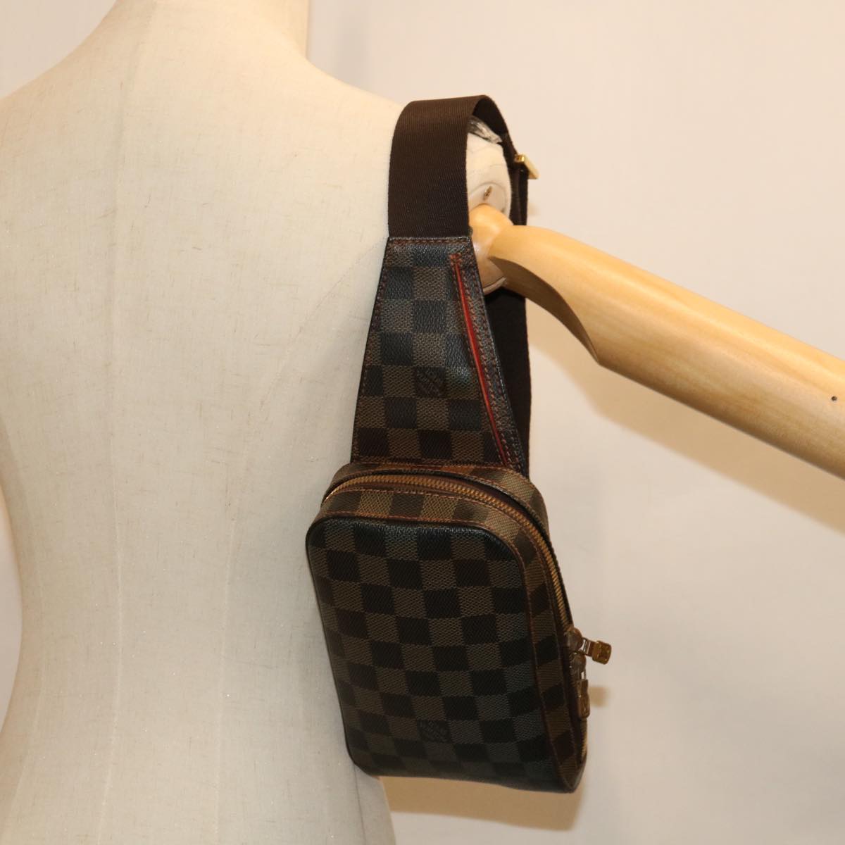 LOUIS VUITTON Damier Ebene Geronimos Shoulder Bag N51994 LV Auth 67183