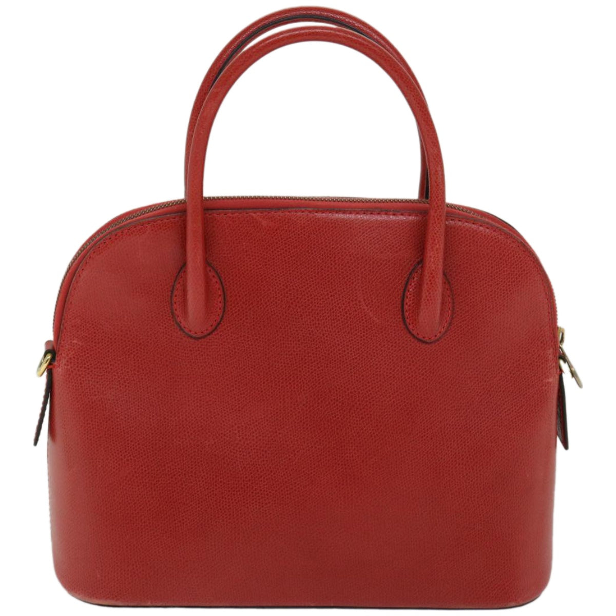 CELINE Hand Bag Leather 2way Red Auth 67191
