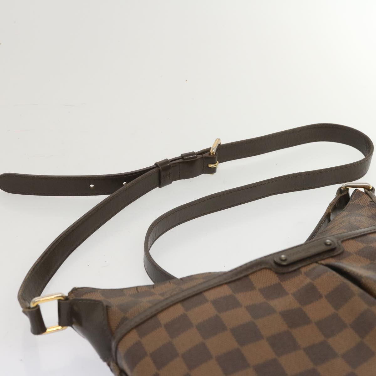 LOUIS VUITTON Damier Ebene Bloomsbury PM Shoulder Bag N42251 LV Auth 67198